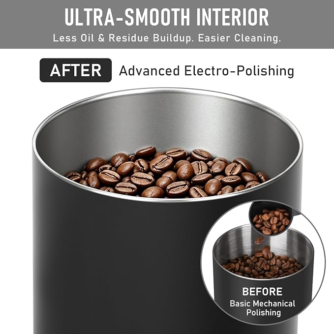 Vacuum Coffee Canister, 1.6L Stainless Steel Airtight Coffee Storage | Electric Auto Vacuum Seal Lid with Touch Screen, Airtight Design for Coffee Beans,Grounds,Food Preservation,Black