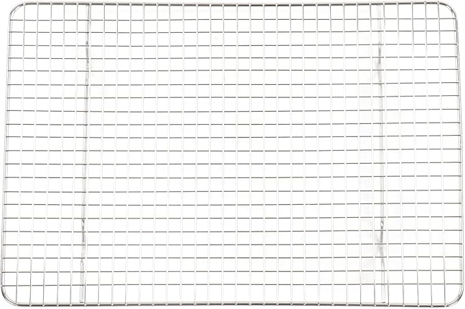 Checkered Cooling Rack, 304 Stainless Steel Grid Baking Wire Rack, Deformation Resistance Chef Cooling Rack for Home Bakery Bread Cake Cooky, Oven Safe Cookie Cooling Rack (14.8x9.8in)