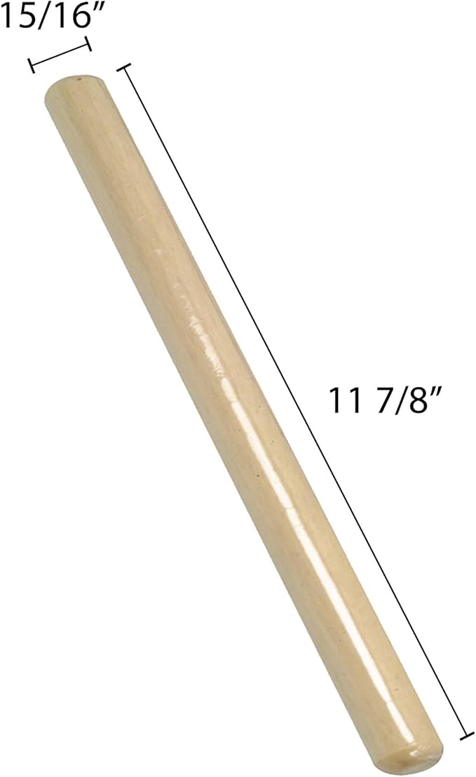 Thunder Group BANP001 Asian Style Rolling Pin 12" Long 1" Diameter
