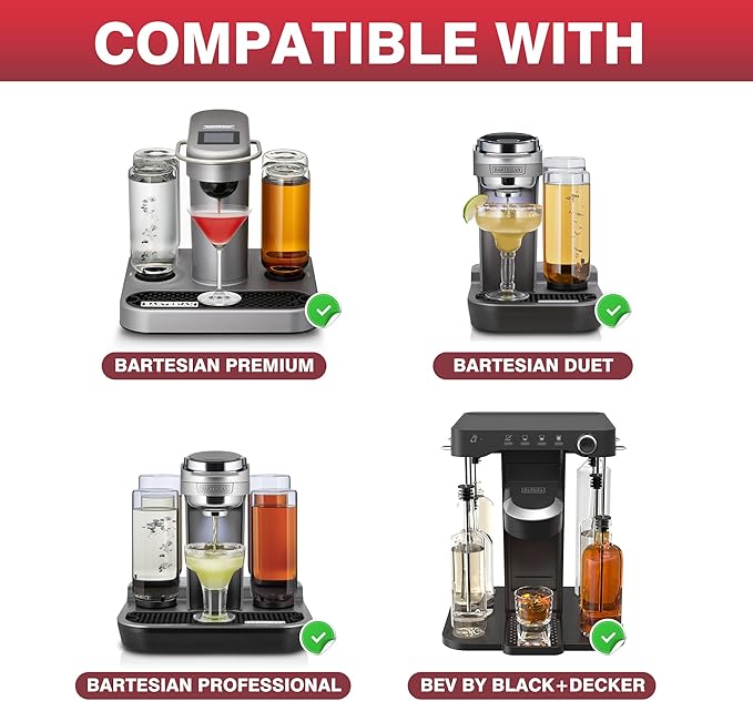Cocktail Pod Holder Compatible with Bartesian Cocktail Machine for Bartesian Capsules Storage transparent (Clear)