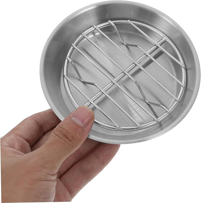 1Set Stainless Steel Baking Cooling Rack Food Display Rack for Draining Oil for Cookies Snacks Cakes for Home Use Easy to Carry