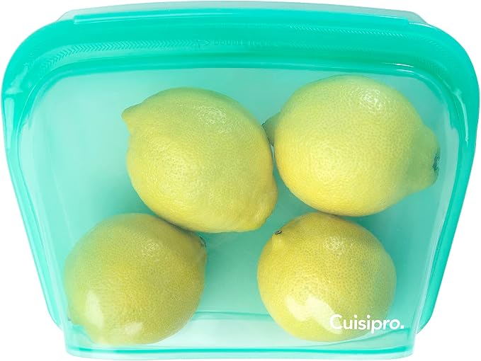 Cuisipro Stand-up Silicone, 44oz, 8.5 x 6.1inch, Green Reusable Bag