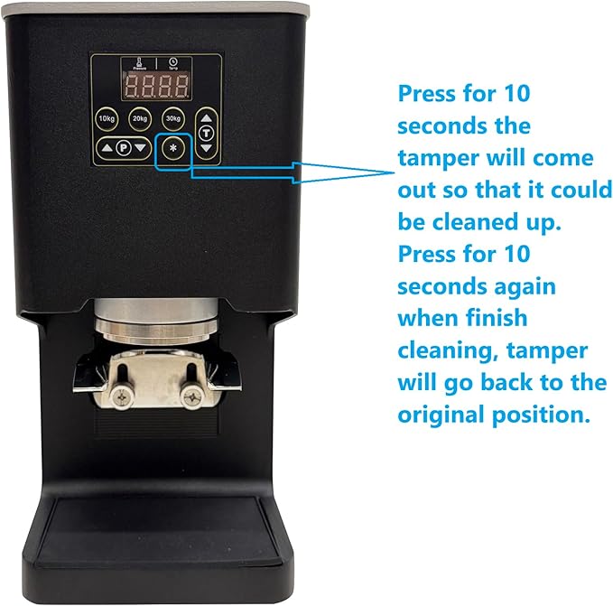 Electronic Automatic Espresso Tamper, 58mm Coffee Tamper | Multi-Tamp 1-3x Espresso Distribution Tool | Adjustable Pressure 2-38kg Electric Tamper | CE Certified | Home & Commercial Barista Tool