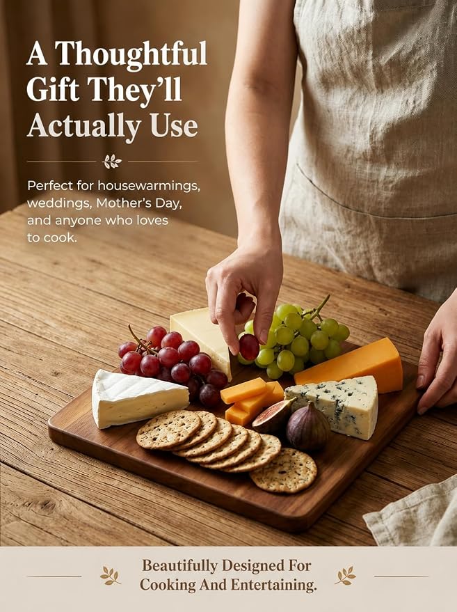 Acacia Wood Cookbook Stand for Kitchen Counter, Detachable Serving Tray | 2-in-1 Recipe Stand & Serving Tray, Holds 11.8" Cookbooks & 3" Thick Books/Tablets, Acacia Wood, Detachable for Easy Storage