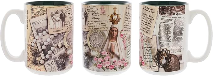Female Saints Set of 4 Mugs | Catholic Coffee Gift Set | Inspirational Catholic Gifts for Women & Girls | Featuring St. Joan of Arc, St. Thérèse, St. Teresa of Avila & St. Gianna