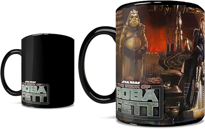 Morphing Mugs Star Wars – The Book of Boba Fett - A New Beginning – One 16 oz Heat Sensitive Clue Mug – Full Image Revealed When HOT Liquid Is Added
