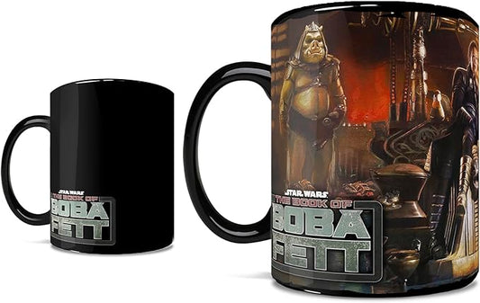 Morphing Mugs Star Wars – The Book of Boba Fett - A New Beginning – One 16 oz Heat Sensitive Clue Mug – Full Image Revealed When HOT Liquid Is Added