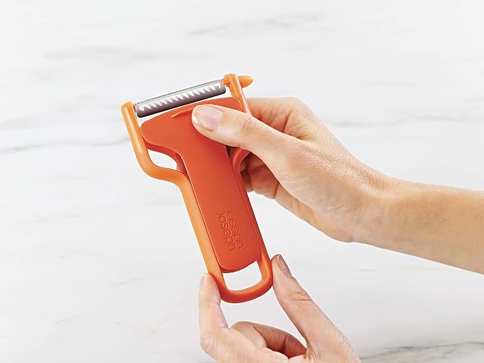 Joseph Joseph SafeStore Peeler, One Size, Orange (Pack of 4)