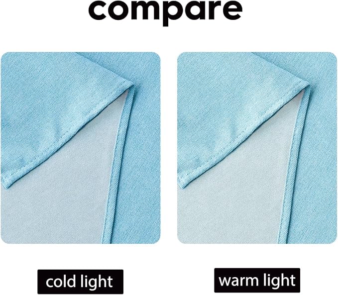 Artoid Mode Light Blue Table Runner, Seasonal Summer Washable Kitchen Dining Table Decoration for Home Party Decor 13x72 Inch