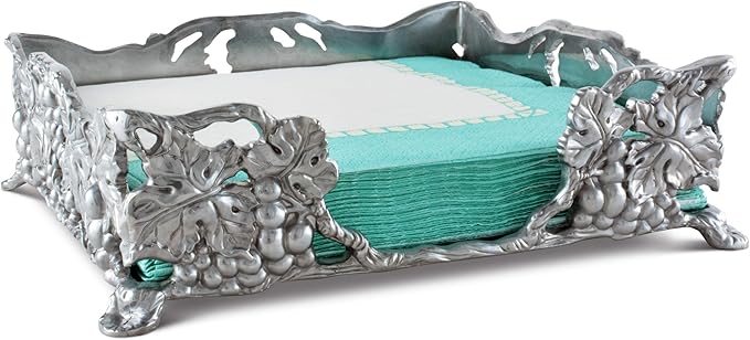 Arthur Court Designs Grape Luncheon Napkin Box