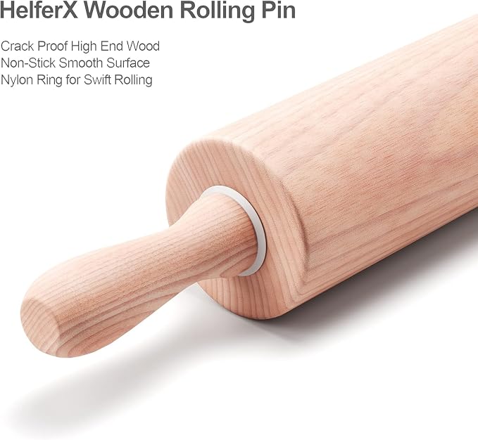 9-Inch Small Wooden Rolling Pin for Kids – Perfect for Baking, Play Dough, Clay, Arts & Crafts, and Small Dough Rolling