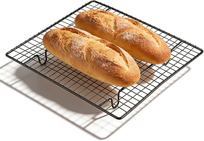 Cooling Rack For Baking, Metal Kitchen Baking Cooling Rack Stainless Steel Wire Cookie Rack Wire Cooling Rack for Cake, Biscuit, Bread 26x23x2.5cm