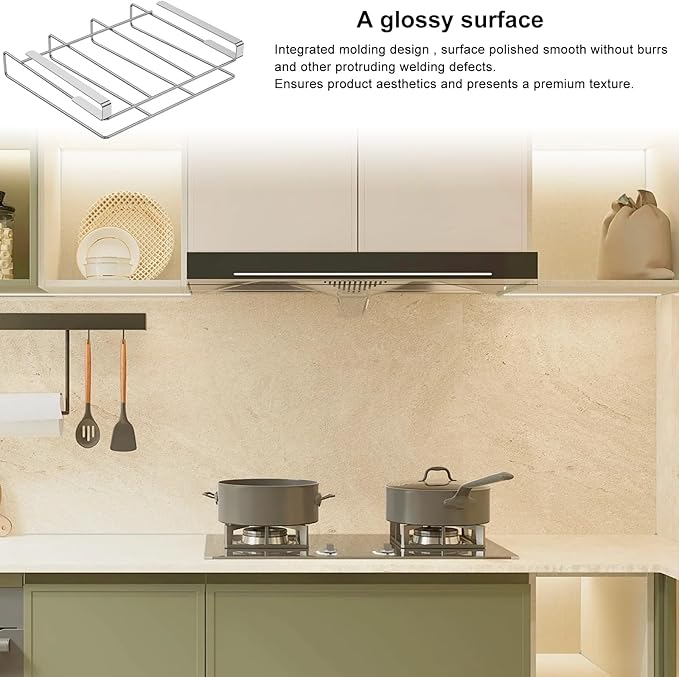 Cabinet Board Organizer Holder Rack Stainless Steel Hanging Chopping Board Rack Hanging Shelf Vertical Horizontal Cutting Board Hanger Stand Under Shelf Chopping Board Holder for Home