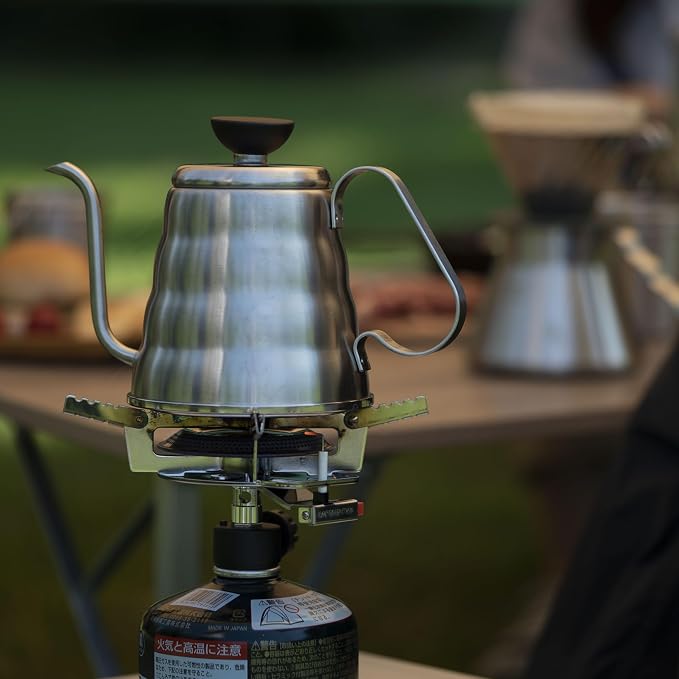 Hario Outdoor V60 Buono Metal Drip Kettle, 700ml, Silver