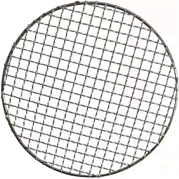 Thickened Round Barbecue Net, Multi-Purpose Stainless Steel Cross Wire Round Steaming Cooling Barbecue Racks/Grills/Pan Grate/Carbon Baking Net