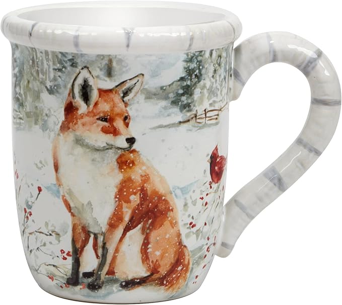Certified International Winter's Walk 16 oz. Mugs, Set of 4 (Pack of 3)