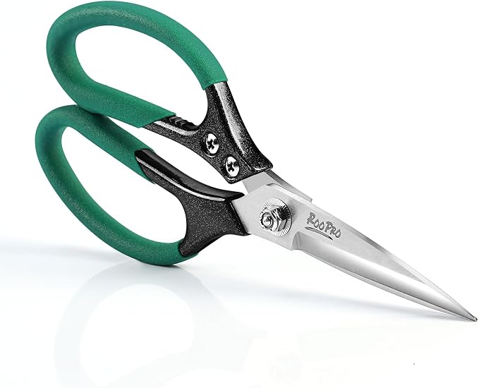 Heavy Duty Scissors All Purpose, 8.5 inch Stainless Steel Utility Sharp Shears, Aluminum Alloy Handle for Cutting Cardboard,Carpet,Fabric,Leather,Rope,Rubber,Plastic and Kitchen or Workshop Use