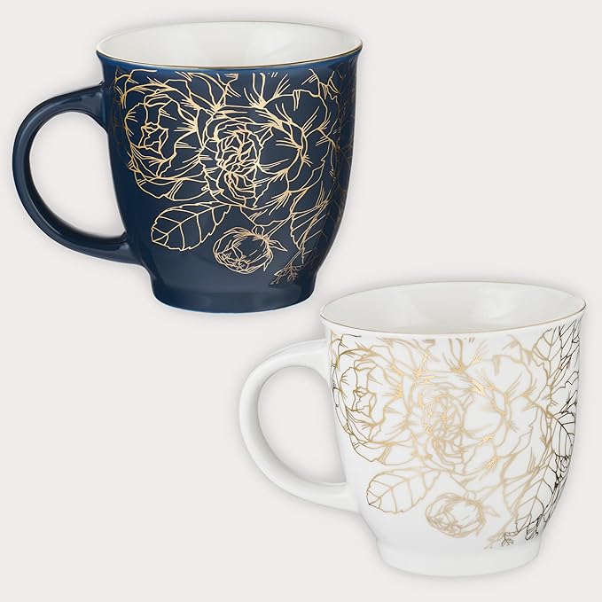 Christian Art Gifts Ceramic Coffee/Tea Mug Set for Women | A Beautiful Morning Ecclesiastes/Lamentations Bible Verse Mug Set | Boxed Set/2 Coffee Cups