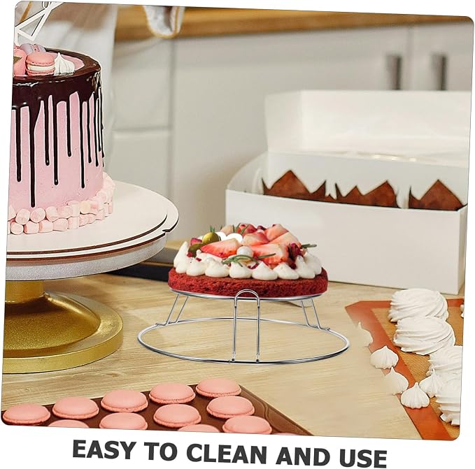 Stainless Steel Cooling Rack for Baking Versatile Cake Bread Cooling Stand Sturdy Design for Cooling Drying Easy to Clean Stable Use