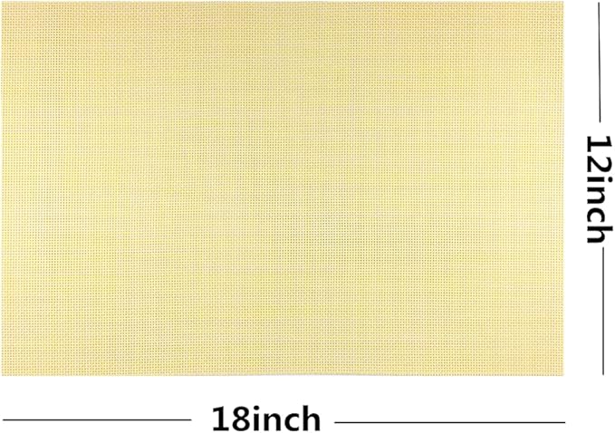 WAZAIGUR Placemats,Easy to Clean Crisscross Woven Vinyl Place Mats Durable Non-Slip Heat Resistant Table Mats,Placemats for Kitchen Table Set of 6,Yellow