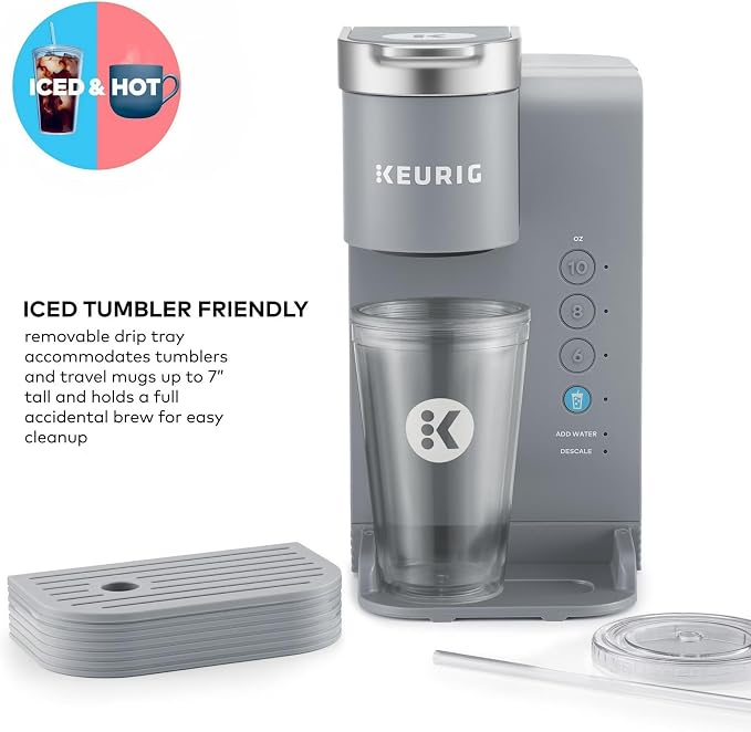 Keurig Iced Essentials Single Serve Coffee Maker, 3 Cup Sizes: 177, 237, and 296 ml
