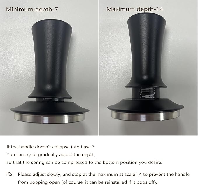 Espresso Accessories Kit 51mm, Coffee Tamper with Spring Loaded Calibration, 316 Stainless WDT Tool with Magnetic Stand and Dosing Funnel Set Fits Espresso Machine Press and 51mm Portafilters
