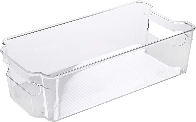 Kitchen Details 3 Piece Set Refrigerator Shelf, Kitchen Storage, Countertops, Cabinets, Pantry, Handles, in Clear Fridge Organizer, 14.6" x 8.3" x 3.9", 12.3" x 8.4" x 3.5", 12.3" x 6.1" x 3.5"
