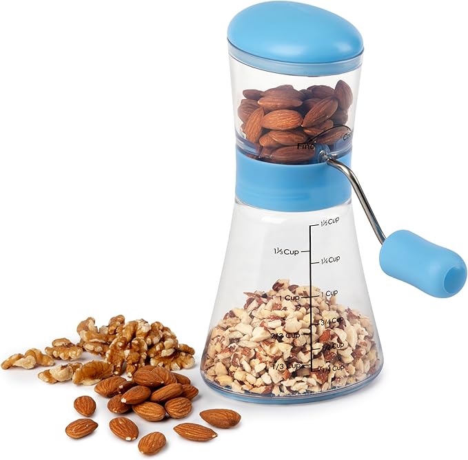 Prepworks by Progressive Nut Chopper with Non-Skid Base (Baby Blue)