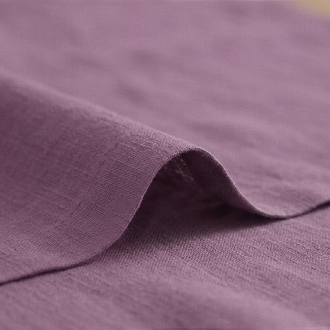Solino Home Linen Table Runner 90 Inches Long - 100% Pure Linen Mulberry Dining Table Runner 14 x 90 Inch for Spring, Summer - Fete