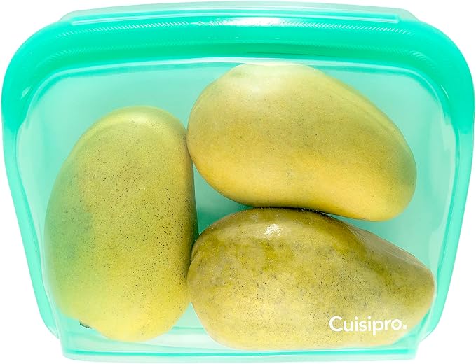 Cuisipro Stand-up Silicone, 44oz, 8.5 x 6.1inch, Green Reusable Bag