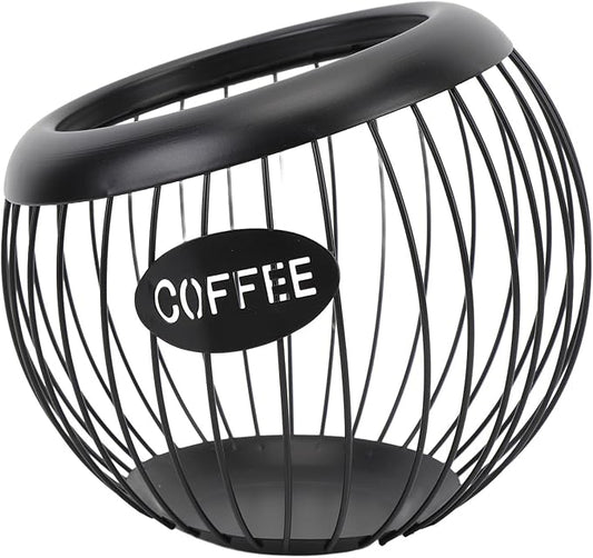 Coffee Pod Holder, Large Capacity K Cup Holder, Iron Coffee Pod Organizer, Robust Coffee Station Organizer for Coffee Shop Counter