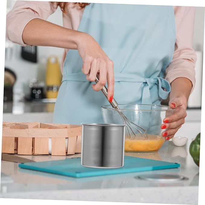 Healifty 2pcs Multipurpose Measuring Cup with Graduations Sturdy Kitchen Container for Dry Wet Ingredients Space Saving Design for Baking and Cooking for Home Use
