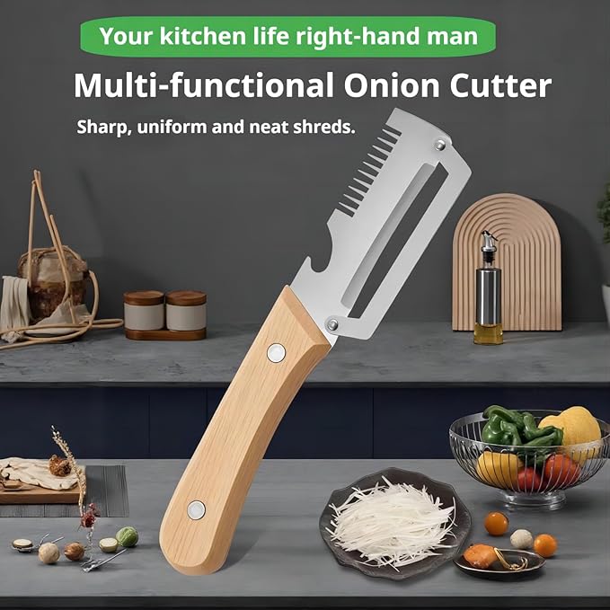 vegetable peeler，3 in 1ultra-sharp stainless steel blade, suitable for peeling fruits and vegetables, with bottle opener, (1PCS)