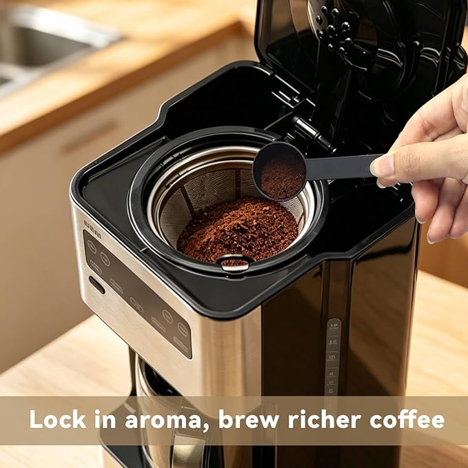 Coffee Filter Compatible with Braun PureFlavor Coffee Maker, Permanent Stainless Cone Filter for Braun PureFlavor 14 Cup