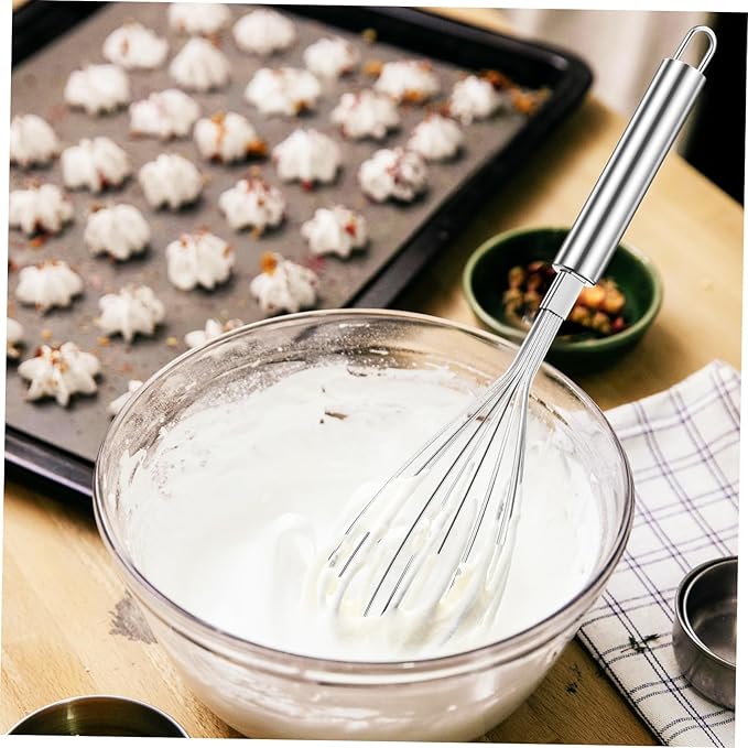 Stainless Steel Balloon Whisk Whisk for Mixing Beating Stirring Lightweight Comfortable Kitchen Utensil for Cooking Baking Easy to Clean Non Slip Design