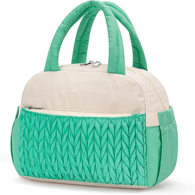 Coobiiya Insulated Lunch Bag Women/Men, Taslon Leakproof Thermal Lunch Box for Women Men, Cute Waterproof Cooler Bag for Work Picnic Travel