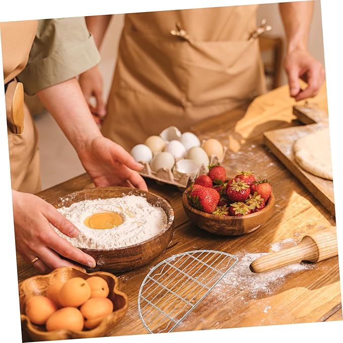 2pcs Stainless Steel Wire Rack Baking Round Cooling Rack for Oven and Bbq