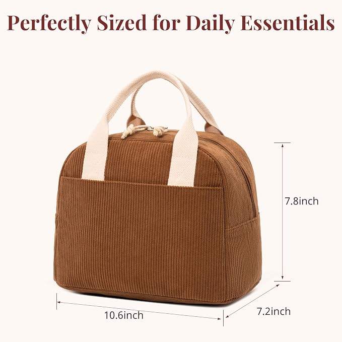 LOVELYWIND Lunch Box for Women Cute Lunch Bags for Women Lunch Tote Bags Reusable Insulated Lunch Box Large Capacity Reusable Insulated Cooler for Work or Travel Gifts or Beach