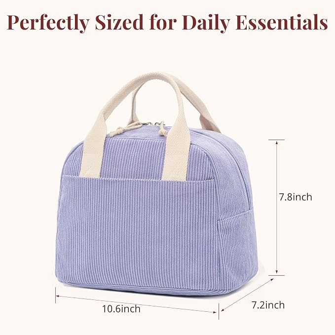 LOVELYWIND Lunch Box for Women Cute Lunch Bags for Women Lunch Tote Bags Reusable Insulated Lunch Box Large Capacity Reusable Insulated Cooler for Work or Travel Gifts or Beach