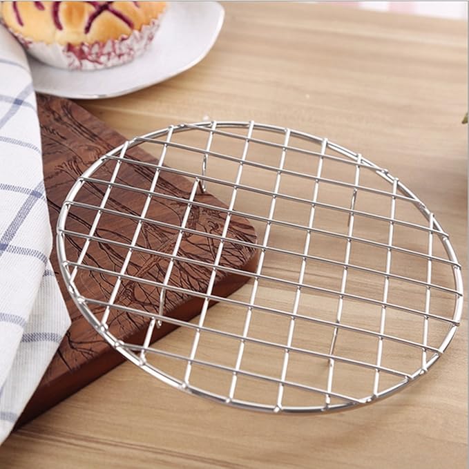 Durable Stainless Steel Round Baking Barbecue Rack Multi-Purpose Wire Food Steamer/Cooking/Baking/Steaming Rack/Stand(with legs)