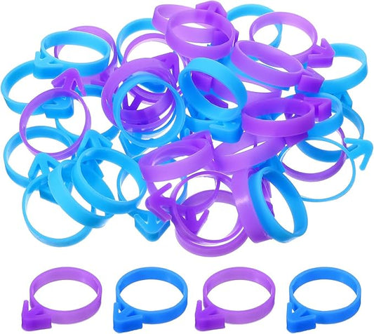 40 Pcs Pastry Bag Ties Reusable Silicone Icing Piping Bags Tie Icing Bag Ties Decoration Bags Cake and Pastry Supplies Clips for Cookies Cupcakes Baking Dessert Candy Seal