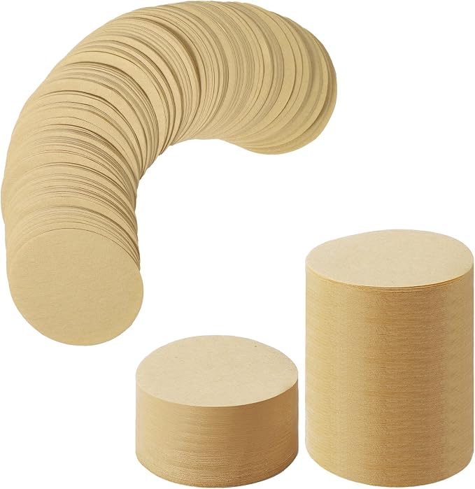 Replacement Paper Filter Packs Laicky 800 Count Unbleached Coffee Filter Paper Round Coffee Maker Filters Compatible with Aerobie Aeropress Coffee and Espresso Makers Disposable Coffe Tea Filters