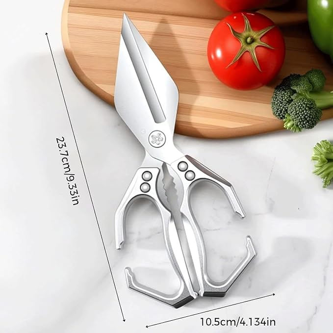 Heavy Duty Kitchen Shears, Multifunctional Heavy-Duty Kitchen Shears, Japanese Cooking Shearss for Chicken, Meat, Seafood Cutting