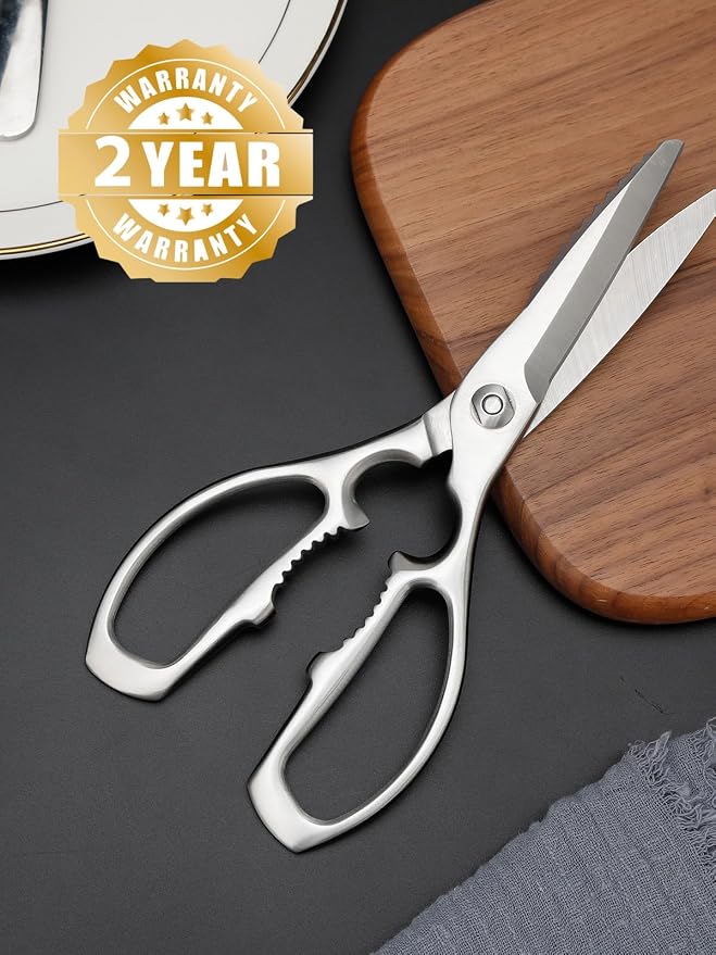 Kitchen Scissors, Forged Stainless Steel Heavy Duty Kitchen Shears, Dishwasher Safe Cooking Scissors for Meat, Poultry & Vegetables