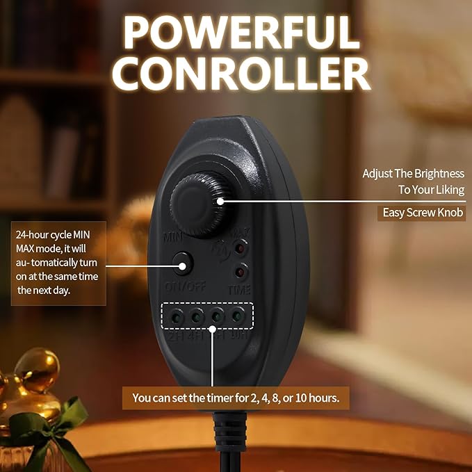 MEIXISUE Black Candle Warmer Lamp WithTimer and Dimmer,Fragrance Electric Wax Melt Warmer with 2 Bulbs,Scented Jar Lamp,Mother's Day/Birthday/Gifts Christmas for Mom/Wife,Home Decor,Adjustable Height
