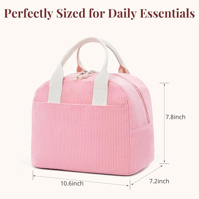 LOVELYWIND Lunch Box for Women Cute Lunch Bags for Women Lunch Tote Bags Reusable Insulated Lunch Box Large Capacity Reusable Insulated Cooler for Work or Travel Gifts or Beach