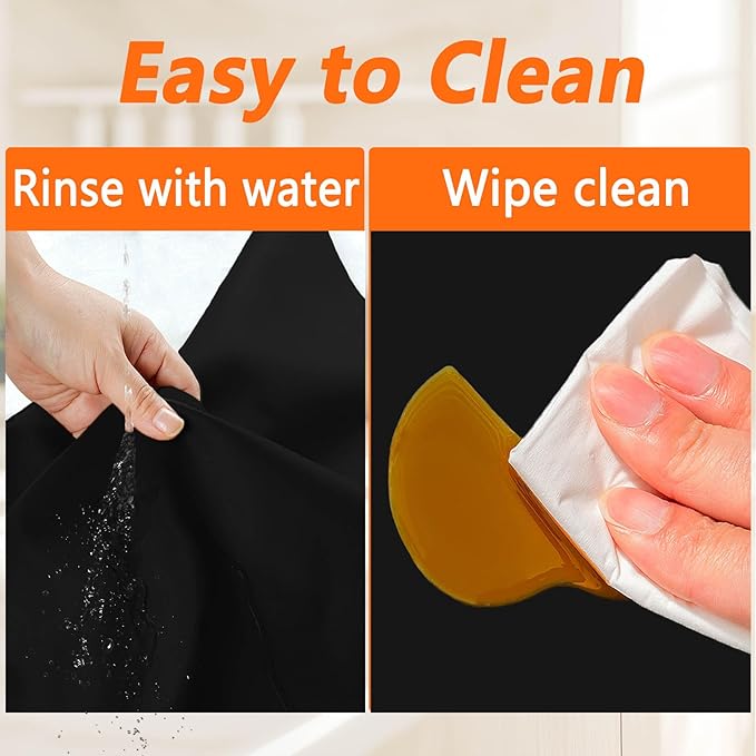 Large Silicone Placemat, 78.7''x15.7''(200cmx40cm) Extra Large Countertop Protector Mat, Heat Resistant Mat for Countertop with Non-Slip, Silicone Mats for Kitchen Counter/Crafts, Black