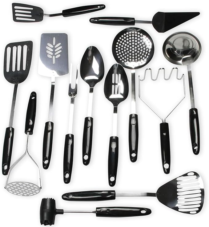 Chef Craft 13 Piece Select Stainless Steel Kitchen Tool Set