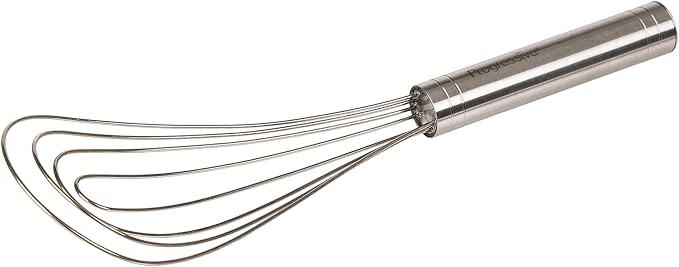 PrepWorks 10 Inch Fat Whisk - Stainless Steel Whisk for Mixing, Beating, and Stirring Sauces, Batter, and More