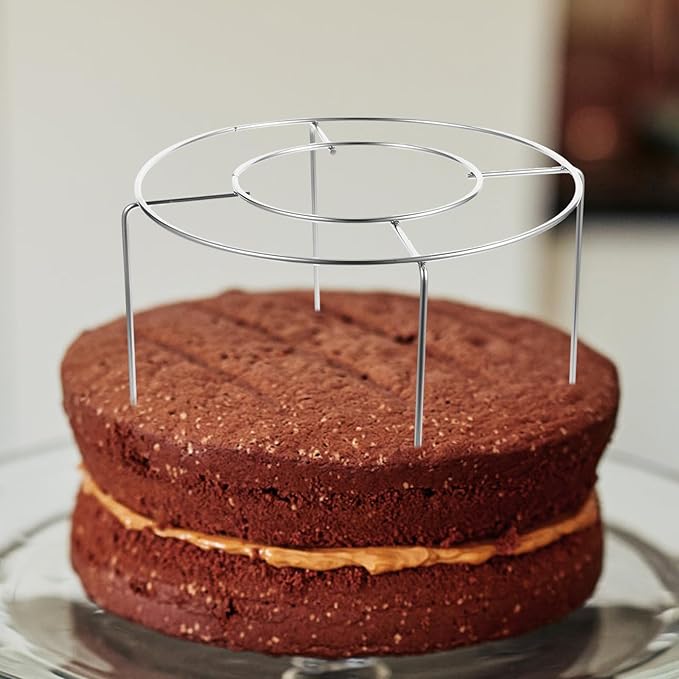 Stainless Steel Cake Cooling Rack 12-16 Inch Large Baking Wire Rack Upside down Chiffon Cake Holder Sturdy Kitchen Baking Tool